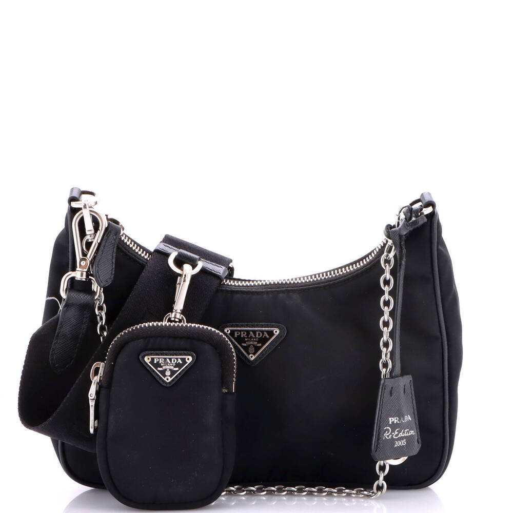 Prada Small Re-Edition 2005 Shoulder Bag Tessuto